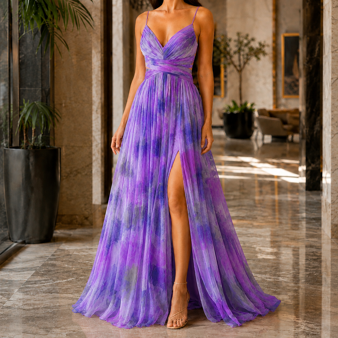 Women's Mina Watercolor Maxi Dress product image | Invictora.com