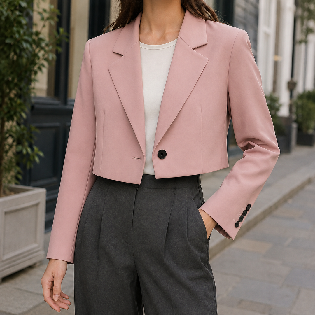 Women's Christabel Cropped Blazer | Invictora.com