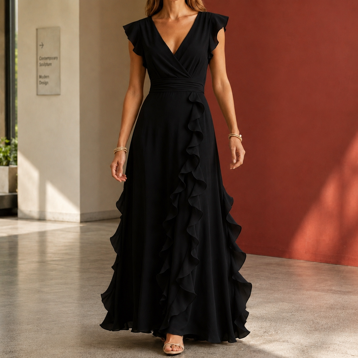 Women's Anais-June Ruffle Maxi Dress product image | Invictora.com
