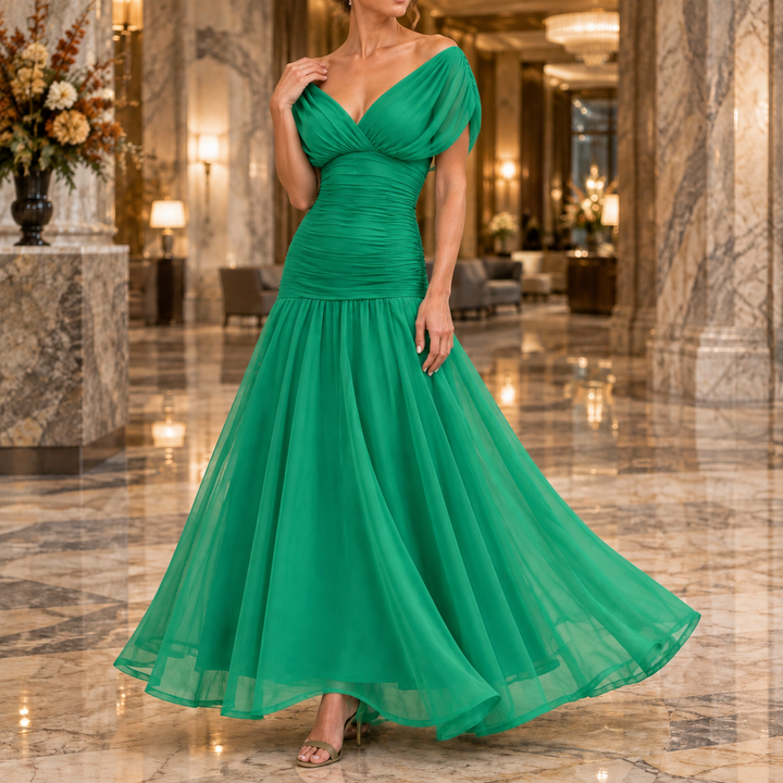 Women's Georgina-Lane Ruched Maxi Dress product image | Invictora.com