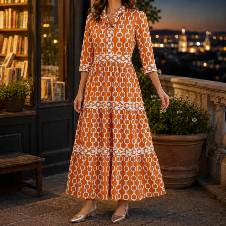 Women's Alba Tiered Maxi Dress | Invictora.com