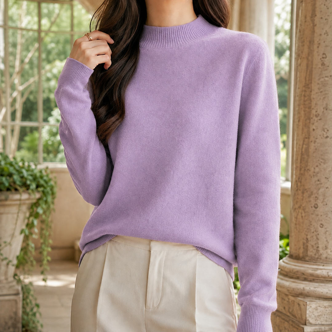 Women's Griselda Mock Neck Sweater | Invictora.com