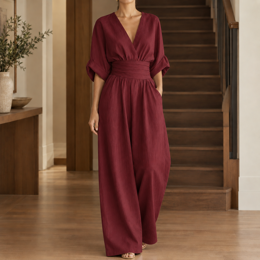 Women's Mathilde Wrap Jumpsuit | Invictora.com