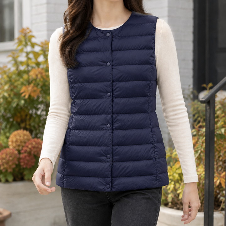 Women's Isabeau-Pearl Cashmere Vest | Invictora.com