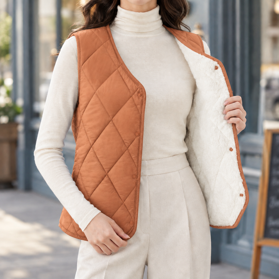 Women's Annabeth Quilted Vest | Invictora.com