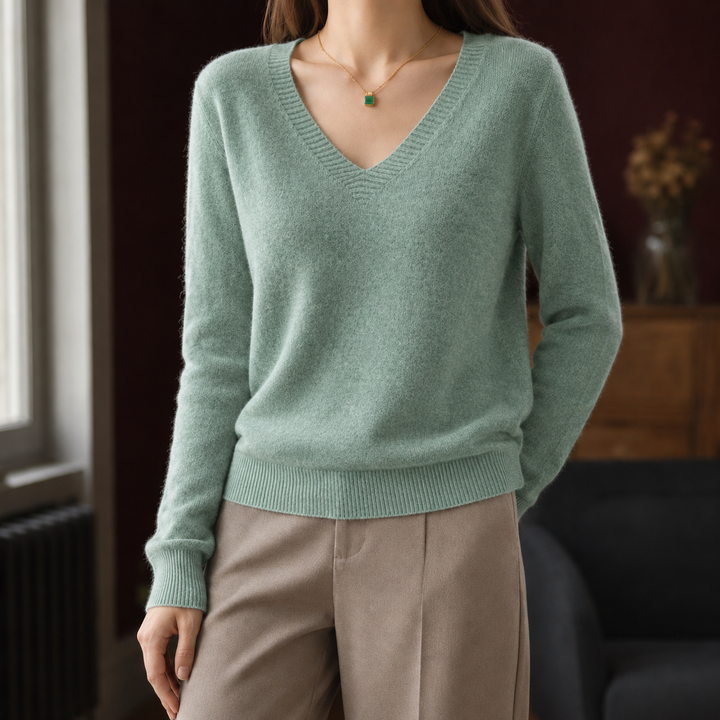 Women's Kara V-Neck Sweater | Invictora.com