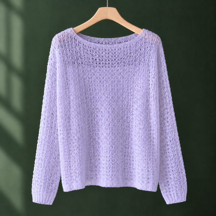 Women's Lara-Jade Openwork Sweater | Invictora.com