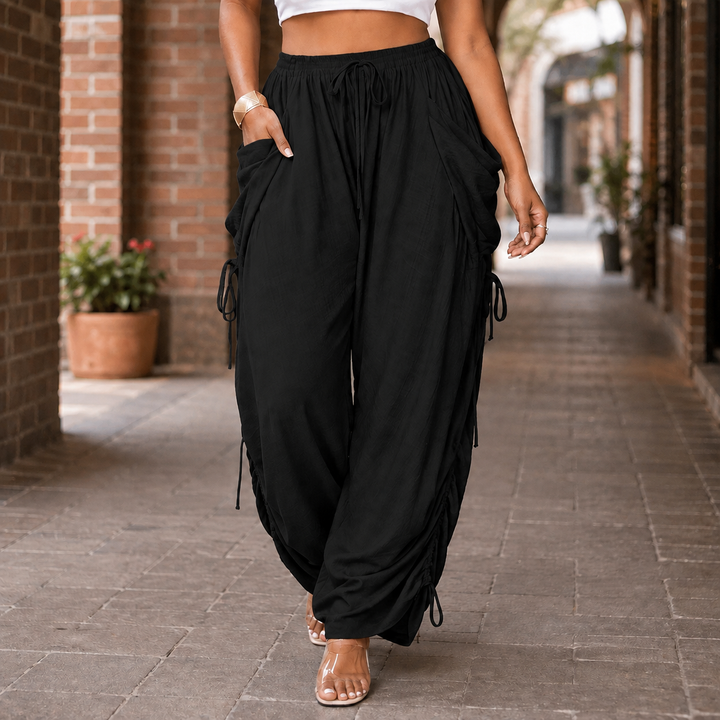 Women's Astrid-Lane Ruched Harem Pants | Invictora.com