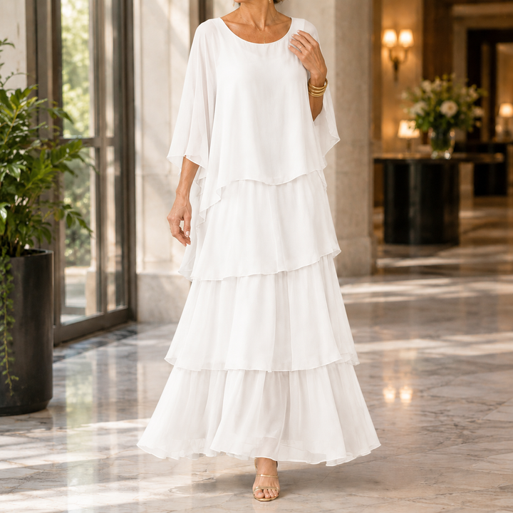 Women's Theodora-Eve Layered Maxi Dress | Invictora.com