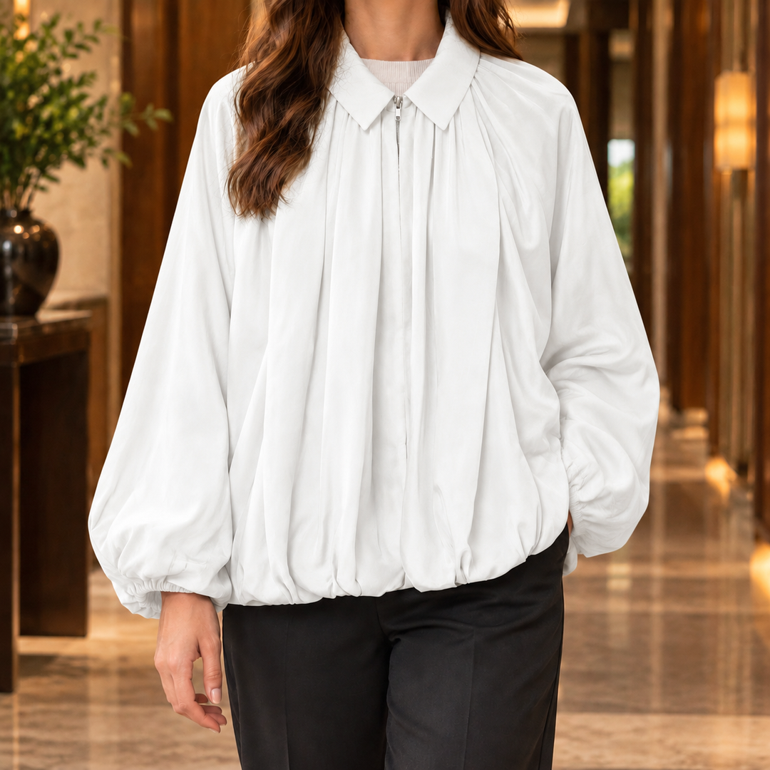Women's Dorothea-Sage Balloon Jacket | Invictora.com