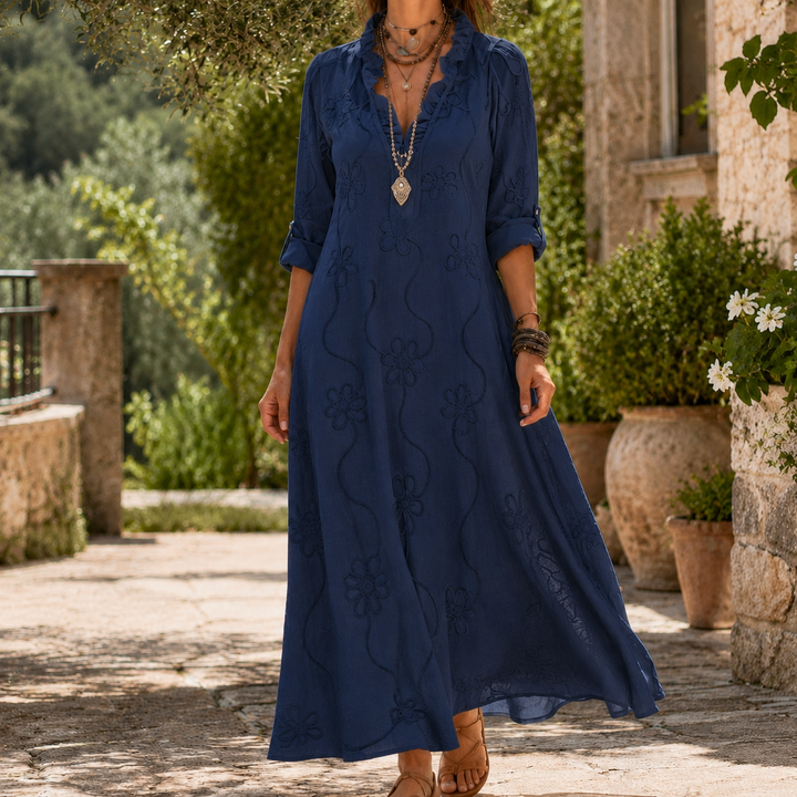 Women's Eloise-Kate Embroidered Maxi Dress product image | Invictora.com