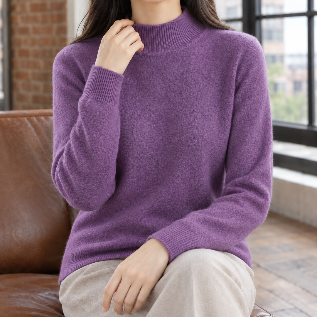 Women's Jocasta Mock Neck Sweater | Invictora.com