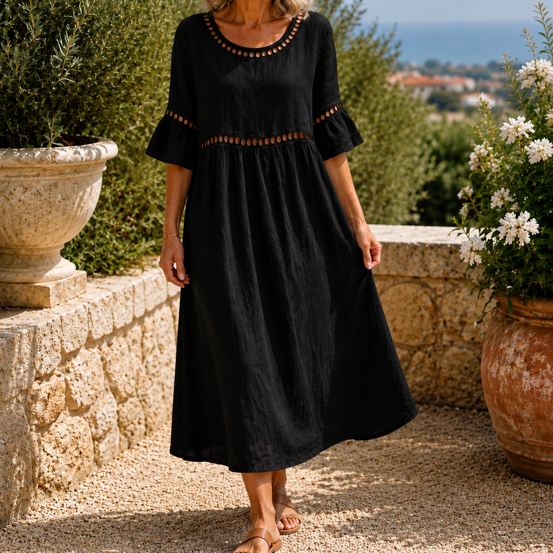 Women's Estella-Rae Eyelet Midi Dress | Invictora.com