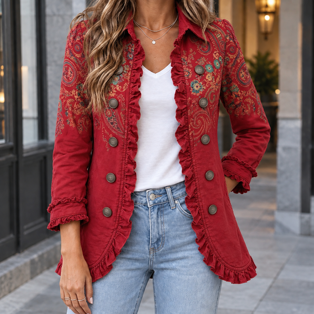 Women's Jemima-Grace Ruffle Jacket | Invictora.com