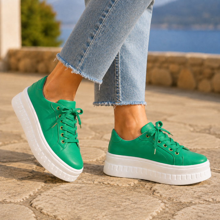 Women's Brindisi Orthopedic Sneakers in Brown | Invictora.com
