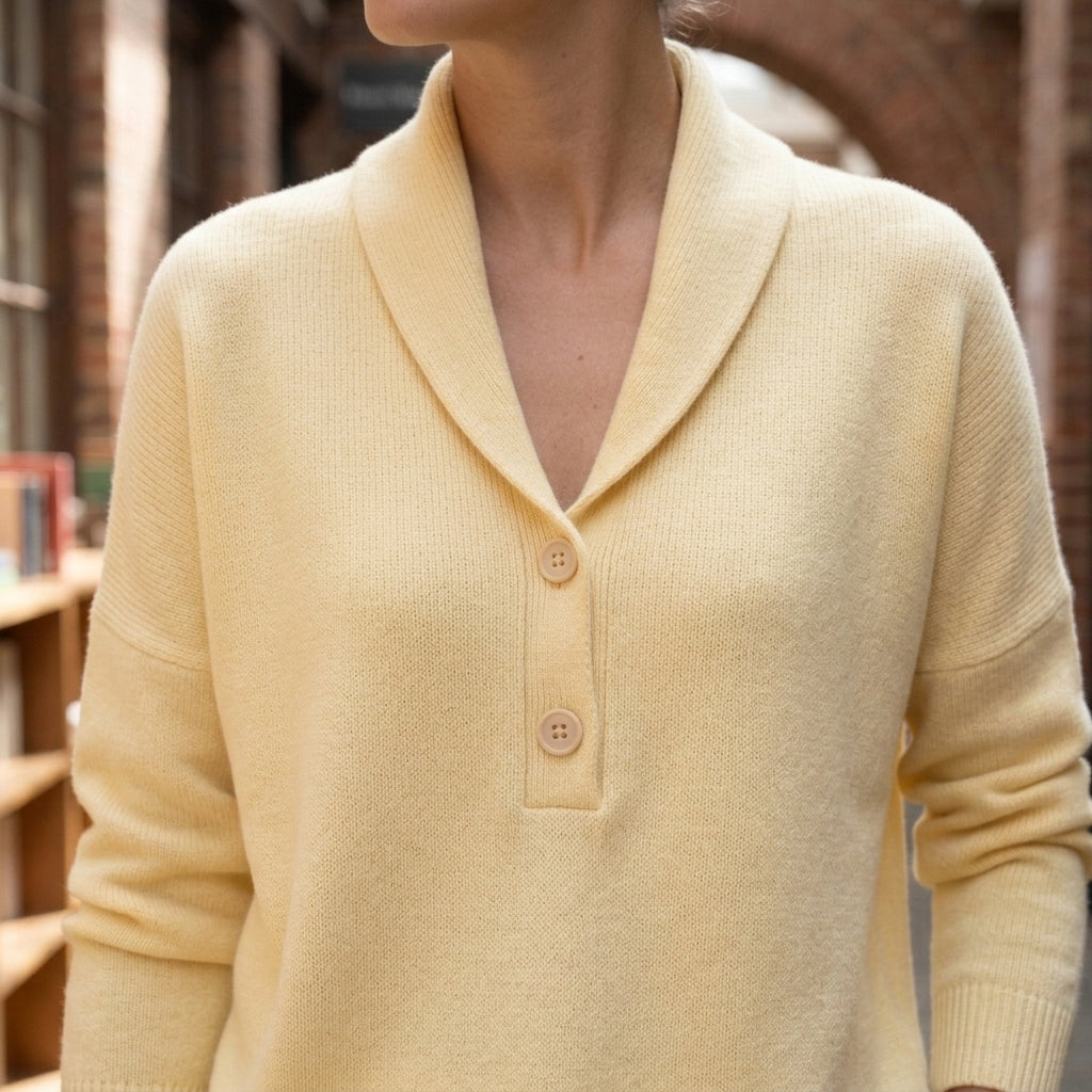 Women's Livia Shawl Collar Sweater | Invictora.com