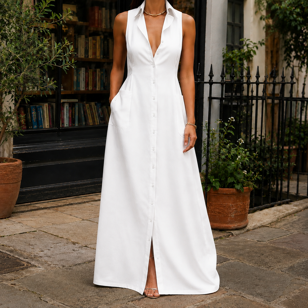 Women's Chiara Sleeveless Shirt Dress | Invictora.com