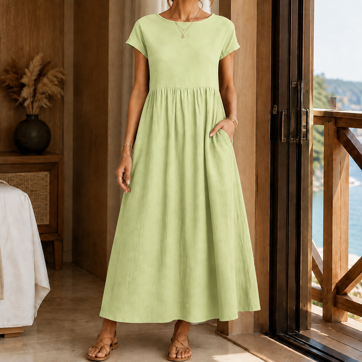 Women's Elena-Louise Gathered Midi Dress product image | Invictora.com