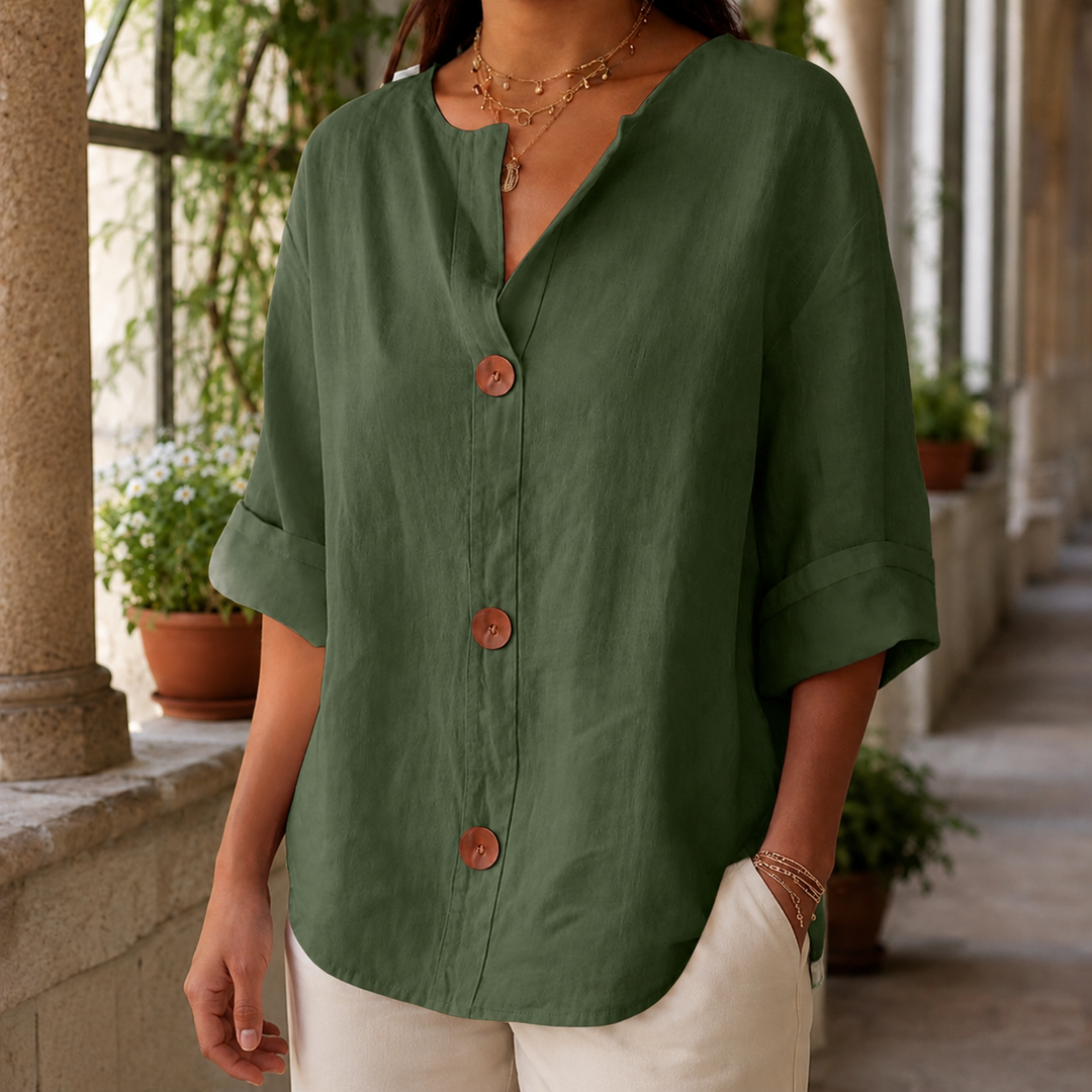 Women's Valencia Button Front Shirt | Invictora.com