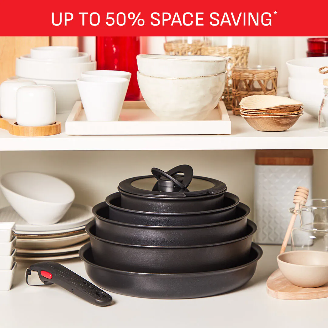 Ingenio Simplicity L838SM44 22-Piece Pan Set - Black