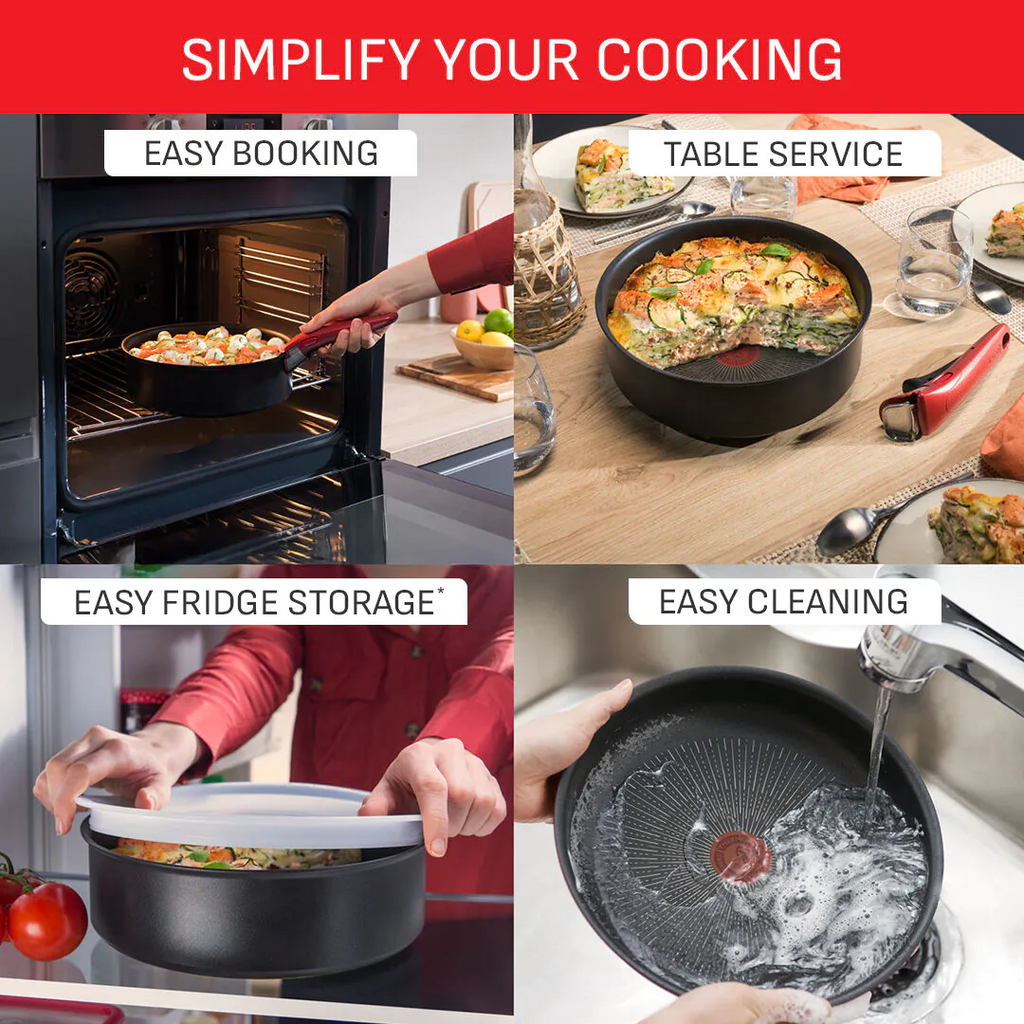 Ingenio Simplicity L838SM44 22-Piece Pan Set - Black