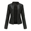 Women's Leather Zip-Up Jacket