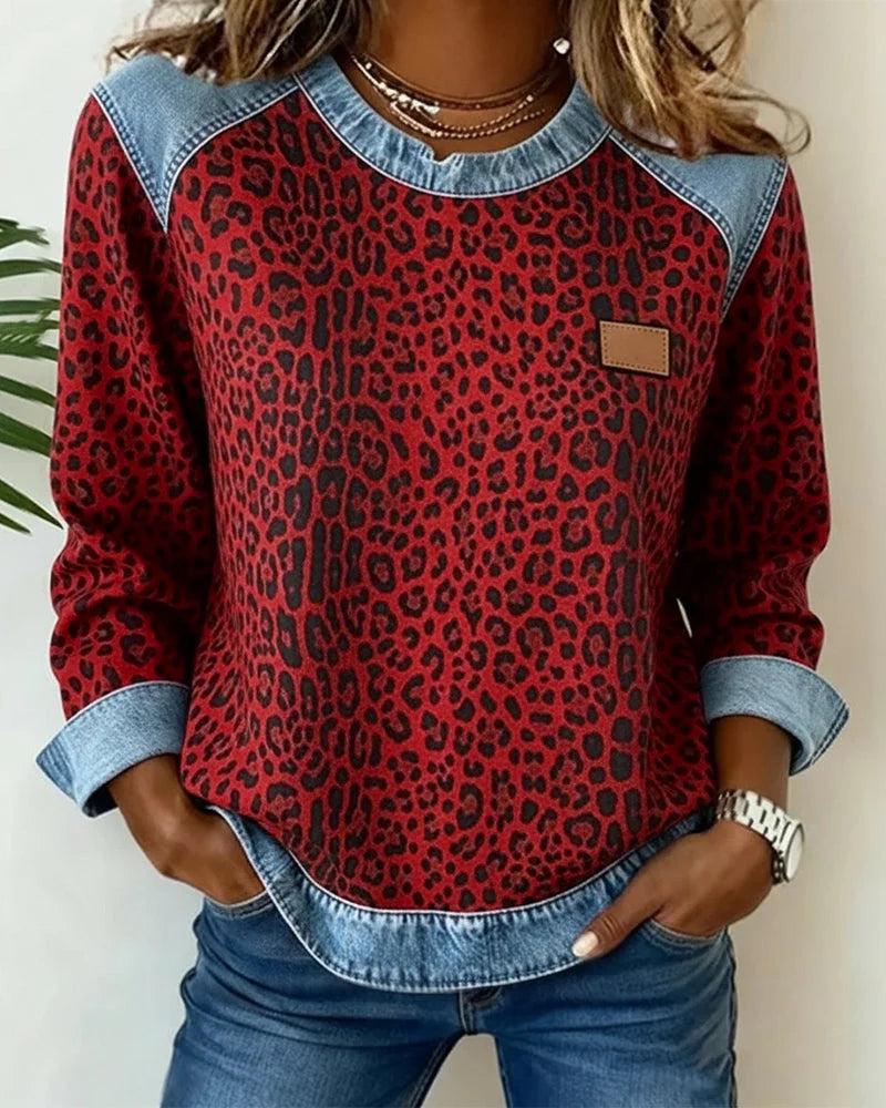 Women's Leopard Print Jumper