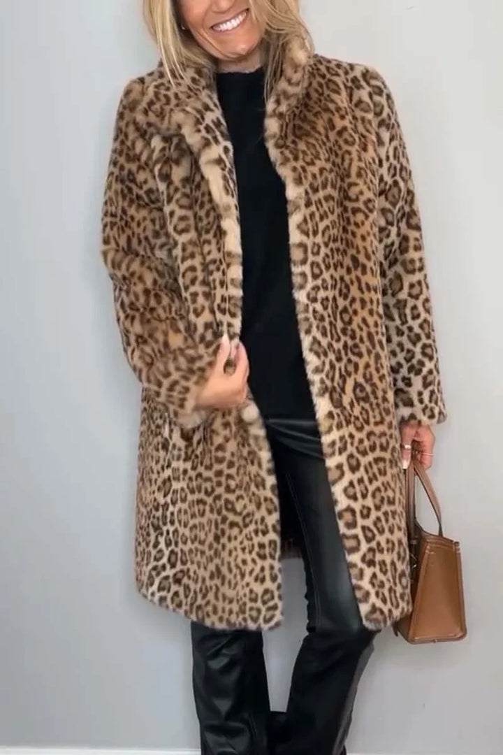 Women's Leopard Winter Coat