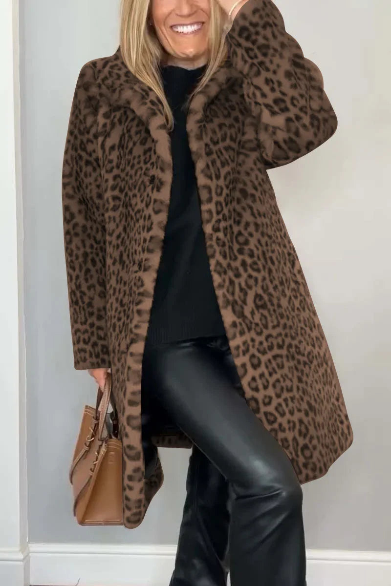 Women's Leopard Winter Coat