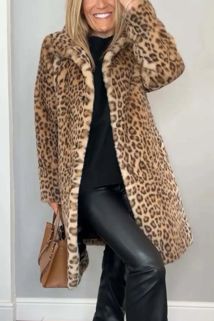 Women's Leopard Winter Coat