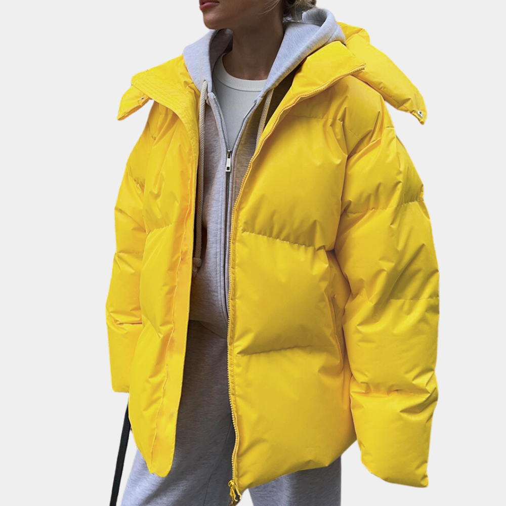 Women's Puffer Jacket – Lightweight Quilted Hood