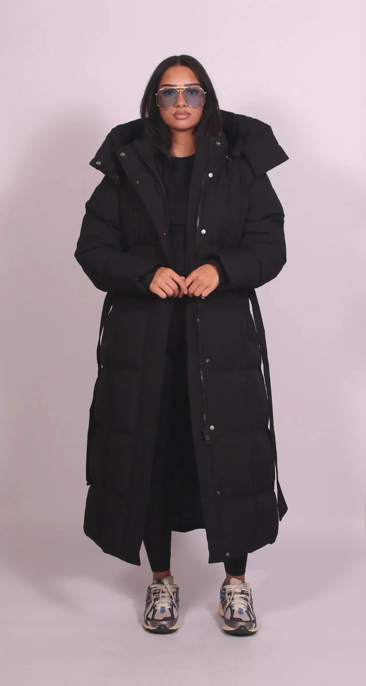 Women's Quilted Long Oversized Puffer Coat