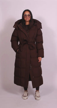 Women's Quilted Long Oversized Puffer Coat