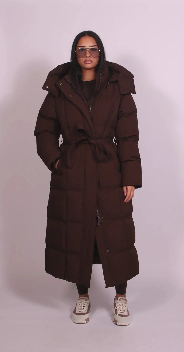 Women's Quilted Long Oversized Puffer Coat