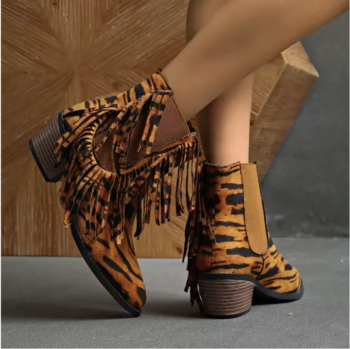 Women's Fringe Ankle Boots