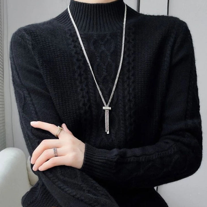 Women's Fluffonia Turtleneck in Pink | Invictora.com