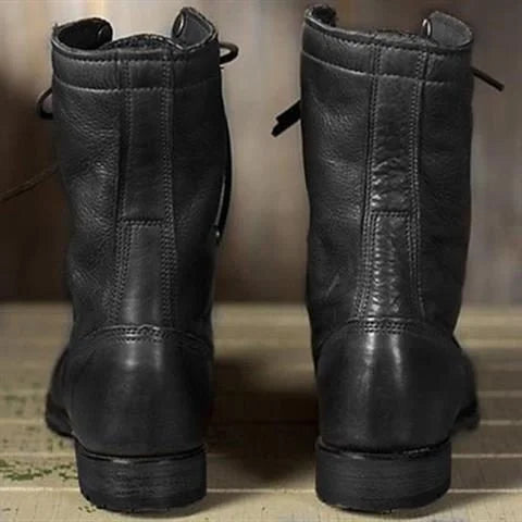 Women's Mid-Calf Boots – Lace-Up