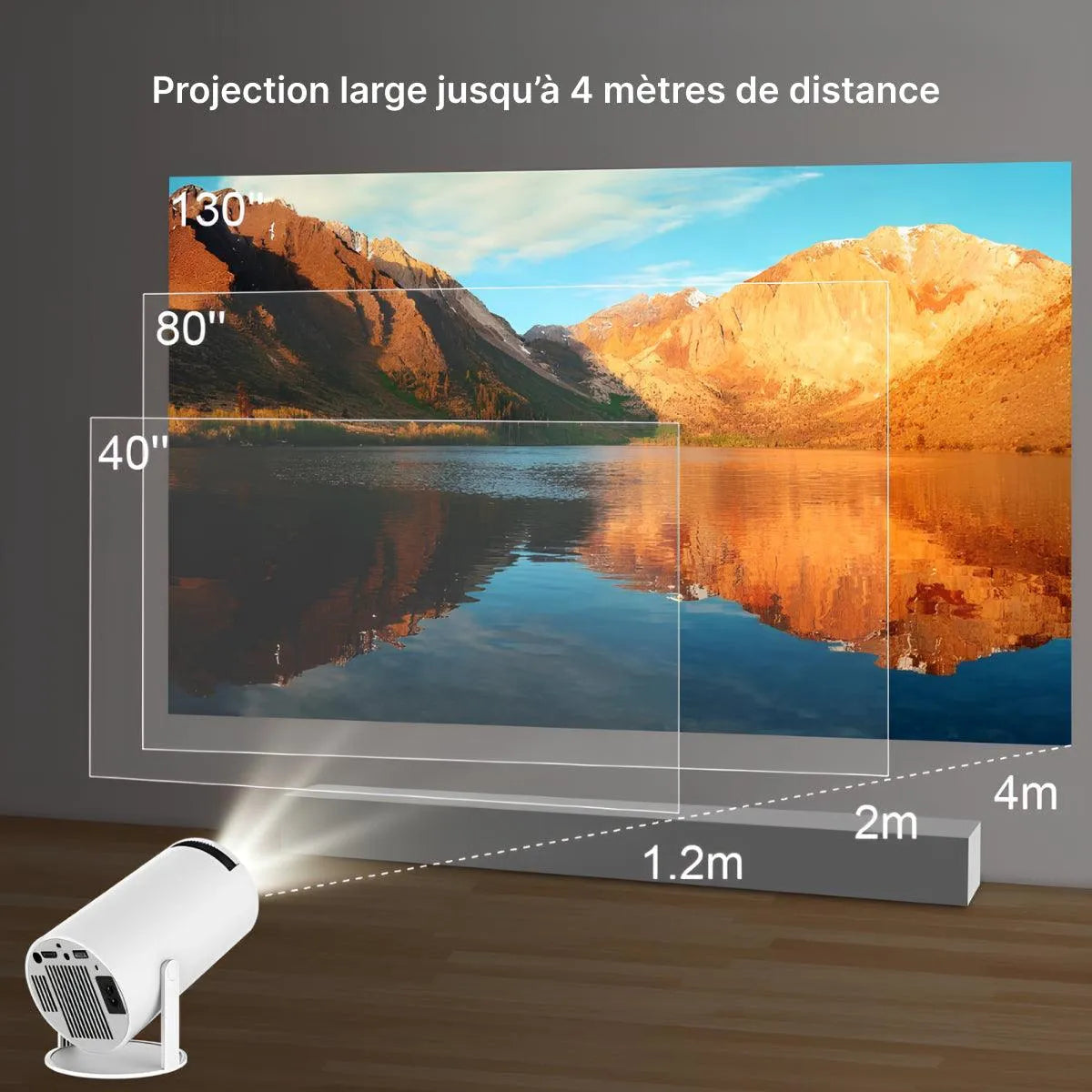 Mini Projecteur Vidéo Portable 4K