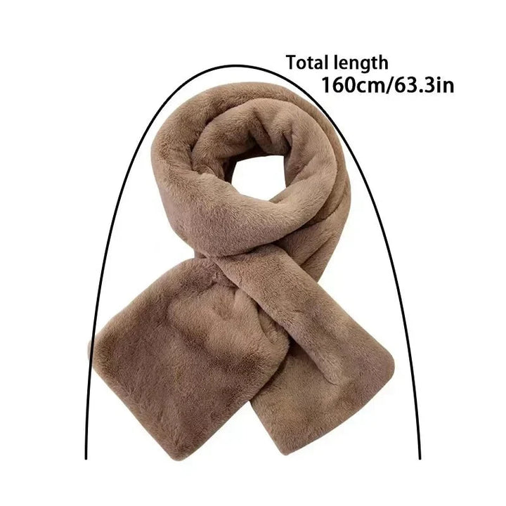 Women's Scarf – Faux Fur Plush Winter