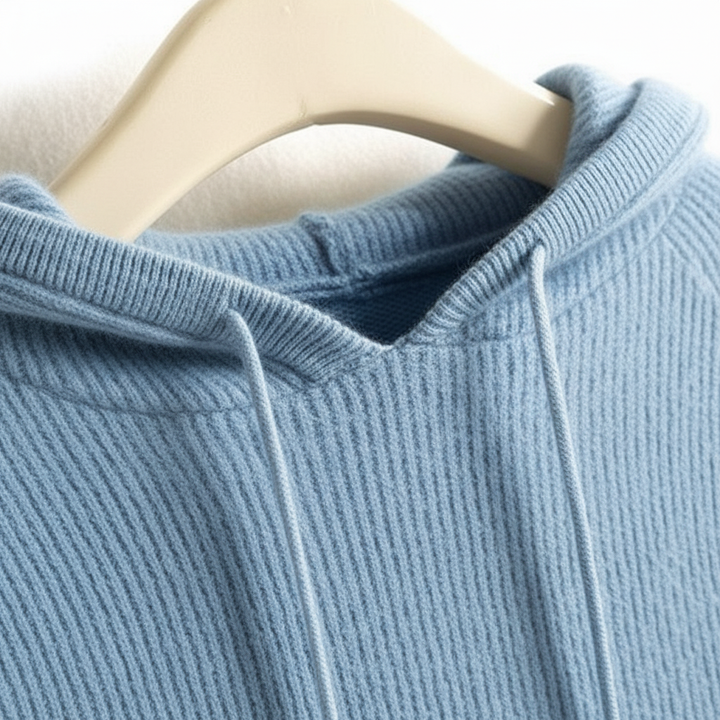 Women's Celeste Cashmere Cloud Hoodie in Blue | Invictora.com