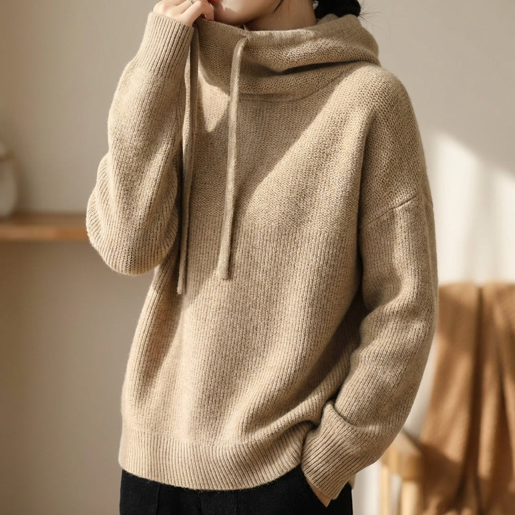 Women's Luna Merino Knit Hoodie | Invictora.com