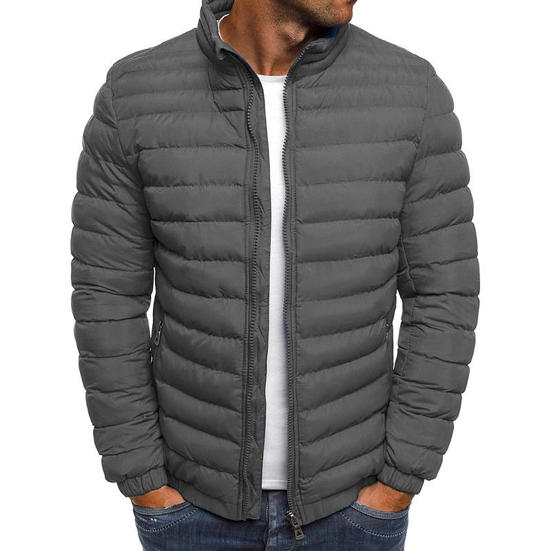 Lightweight Quilted Zip-Up Jacket with Secure Side Pockets