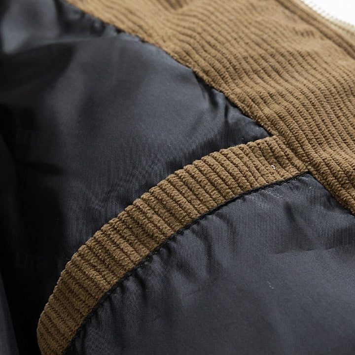 Two-Tone Hooded Puffer Jacket with Secure Pockets