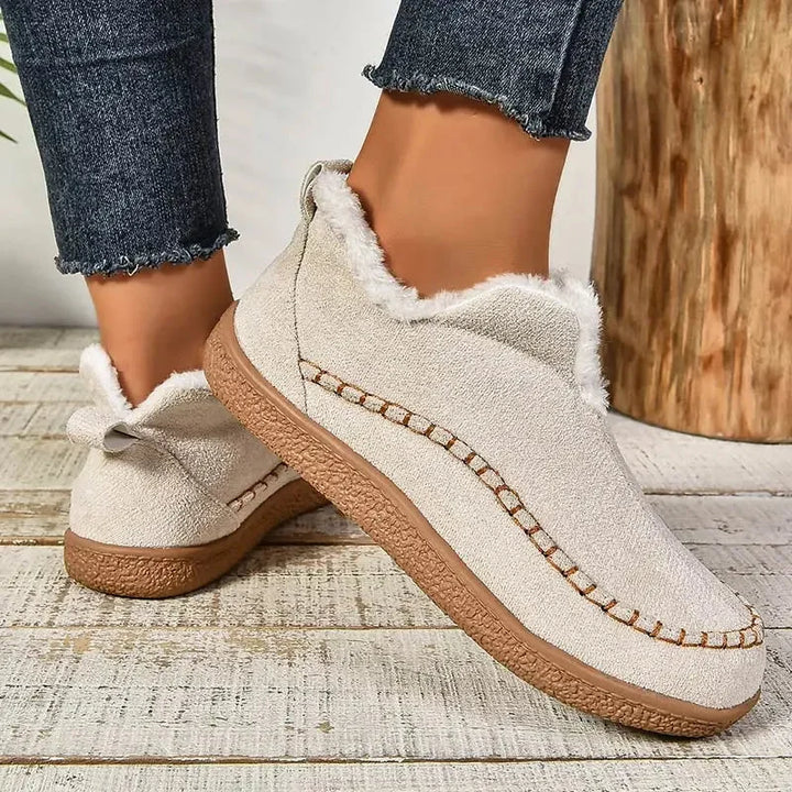 Women's Suede Ankle Boots – Fluffy Lining