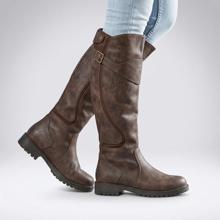 Women's Knee High Boots – Buckle Strap
