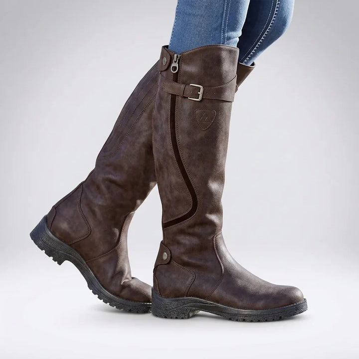 Women's Knee High Boots – Buckle Strap