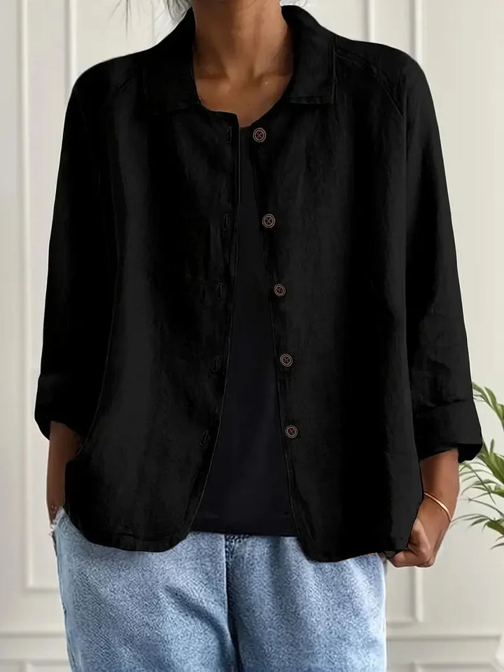 Women's Oversized Blazer – Button Front