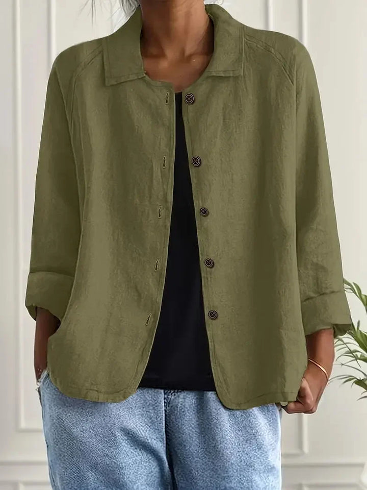 Women's Oversized Blazer – Button Front