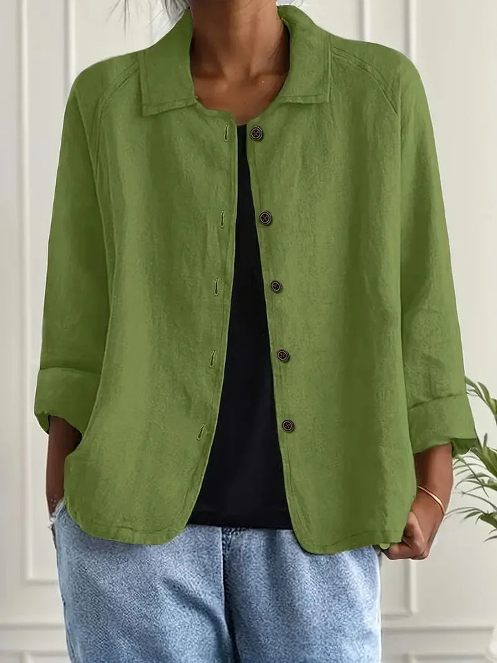 Women's Oversized Blazer – Button Front