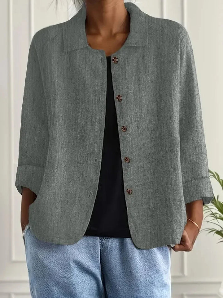 Women's Oversized Blazer – Button Front